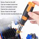 2050C Portable 10 In 1 Hidden Bits Multi-angle Ratchet Corner Screwdriver Set(Gray)