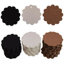 3 Sets Kraft Paper Tags Lace Round Blank Small Label(White)