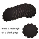 3 Sets Kraft Paper Tags Lace Round Blank Small Label(Black)