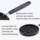 Maifan Stone Fried Egg Nonstick Pan Waffle Maker, Style: Open Fire, Diameter: 24cm (Green)