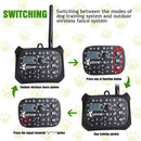 TF68 2-in-1 Dog Trainer Outdoor Electronic Wireless Fence With Collar UK Plug