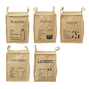 Jute Storage Box Fabric Dirty Clothes Basket Miscellaneous Sorting Storage Bag(Milk Carton)