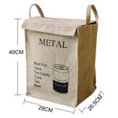 Jute Storage Box Fabric Dirty Clothes Basket Miscellaneous Sorting Storage Bag(Milk Carton)