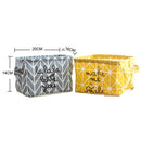 Fabric Desktop Storage Basket Office Clutter Organizer Storage Bag(Gray)