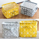 Fabric Desktop Storage Basket Office Clutter Organizer Storage Bag(Gray)