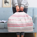 Clothes Organizer Moving Bag Canvas Zipper Quilt Storage Bag, Size: Large(Whale)