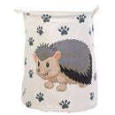 Cartoon Dirty Laundry Basket Waterproof Fabric Storage Bag(Hedgehog)