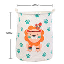 Cartoon Dirty Laundry Basket Waterproof Fabric Storage Bag(Camel)