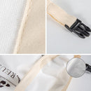 Cotton TPU Bread Bag With Clasp Reusable Storage Bag(White)