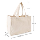NIEN Compartmentalized Shopping Bag Fruit and Vegetable Handle Canvas Bag, Style: Pure Cotton