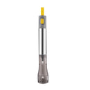 304 Stainless Steel Hand-held Electric Milk Foamer Coffee Utensil(Yellow)