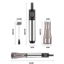304 Stainless Steel Hand-held Electric Milk Foamer Coffee Utensil(Gray)