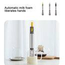 304 Stainless Steel Hand-held Electric Milk Foamer Coffee Utensil(Gray)