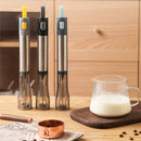 304 Stainless Steel Hand-held Electric Milk Foamer Coffee Utensil(Blue)