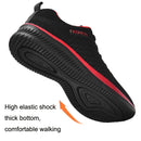 JD-9088 Autumn Fly Woven Soft Bottom Men Leisure Shoes Couple Running Shoes, Size: 46(Black Green)