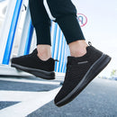 JD-9088 Autumn Fly Woven Soft Bottom Men Leisure Shoes Couple Running Shoes, Size: 38(Black Ash)