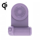 BBC-8 Magnetic Phone Selfie Holder Bluetooth Photo Stabilizer Holder,Spec: Wireless Charging Model(Purple)