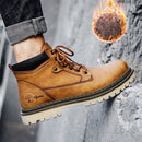 SY-5888M Winter Outdoor Work Shoes Casual Martin Boots, Size: 43(Yellow)