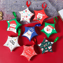 50PCS Christmas Candy Box Five Stars Gift Box(933-1)