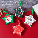 50PCS Christmas Candy Box Five Stars Gift Box(933-5)