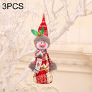 3PCS Christmas Decorations Bells Pendants Doll Ornaments(Snowman)