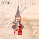 3PCS Christmas Decorations Bells Pendants Doll Ornaments(Angel)