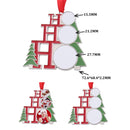 2PCS JS025 Christmas Hot Red Wire Zinc Alloy Blank Heat Transfer Pendant