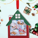 2PCS JS027 Christmas Hot Red Wire Zinc Alloy Blank Heat Transfer Pendant