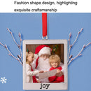 2PCS JS028 Christmas Hot Red Wire Zinc Alloy Blank Heat Transfer Pendant