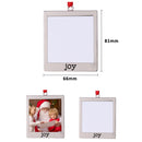 2PCS JS037 Christmas Hot Red Wire Zinc Alloy Blank Heat Transfer Pendant