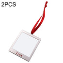 2PCS JS039 Christmas Hot Red Wire Zinc Alloy Blank Heat Transfer Pendant