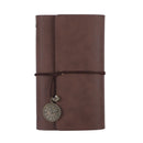 A6 80 Inside Pages Retro Loose-leaf Handbook Diary Notebook Notepad(Skin Coffee)