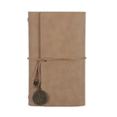 A6 80 Inside Pages Retro Loose-leaf Handbook Diary Notebook Notepad(Skin Khaki)