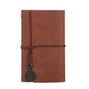 A6 80 Inside Pages Retro Loose-leaf Handbook Diary Notebook Notepad(Skin Deep Brown)