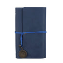 A6 80 Inside Pages Retro Loose-leaf Handbook Diary Notebook Notepad(Skin Blue)