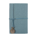 A6 80 Inside Pages Retro Loose-leaf Handbook Diary Notebook Notepad(Cotton Linen Vintage Green)