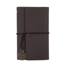 A6 80 Inside Pages Retro Loose-leaf Handbook Diary Notebook Notepad(Cotton Linen Coffee)