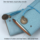 A6 80 Inside Pages Retro Loose-leaf Handbook Diary Notebook Notepad(Cotton Linen Coffee)