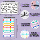 A6 Color Blocking Loose-Leaf Macaroon Notebook PU Cash Budget Handbook(Green)