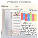 A6 Illusion Magic Square Loose-leaf PU Notebook Cash Budget Book(Purple)