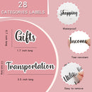 A6 Illusion Magic Square Loose-leaf PU Notebook Cash Budget Book(Pink)