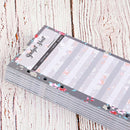 60 Sheets Cash Budget Card Loose-leaf Bookkeeping Replacement Core(Fruits)