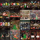 2PCS HY-20 Christmas Decorations Display Window Kindergarten Electrostatic Sticker