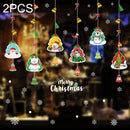 2PCS HYC-45 Christmas Decorations Display Window Kindergarten Electrostatic Sticker