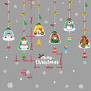2PCS HYC-45 Christmas Decorations Display Window Kindergarten Electrostatic Sticker