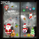 2PCS HYC-95 Christmas Decorations Display Window Kindergarten Electrostatic Sticker