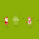 2PCS HL-054 Christmas Decorations Display Window Kindergarten Electrostatic Sticker