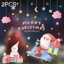 2PCS HYC-43 Christmas Decorations Display Window Kindergarten Electrostatic Sticker