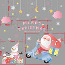 2PCS HYC-43 Christmas Decorations Display Window Kindergarten Electrostatic Sticker