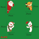 2PCS HL-072 Christmas Decorations Display Window Kindergarten Electrostatic Sticker